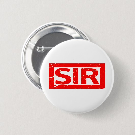 Sir Briefmarke Button (Vorne & Hinten)