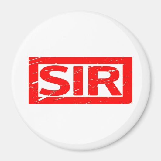 Sir Briefmarke Magnet (Vorne)