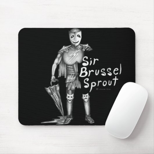 Sir Brussel-sprout Mousepad (Mit Mouse)