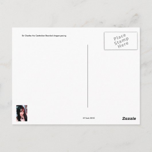 Sir Charles Posing Postkarte (Rückseite)