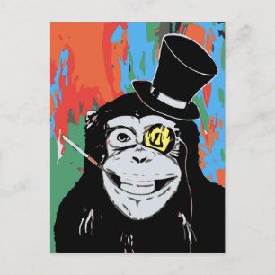Sir Chimpy Postkarte