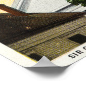 Sir Christopher Wren Tower View Poster (Ecke)