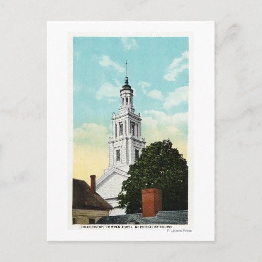 Sir Christopher Wren Tower View Postkarte (Vorderseite)