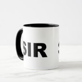 Sir Coffee Mug Tasse (Vorderseite Links)