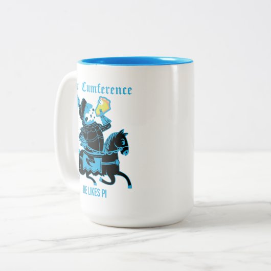 Sir Cumference… Zweifarbige Tasse (Vorderseite Links)