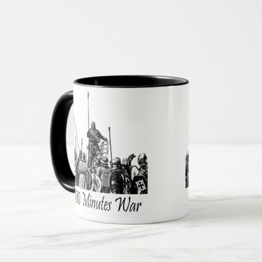 Sir Dougs Tasse, 100 Minuten Krieg Tasse (Vorderseite Links)