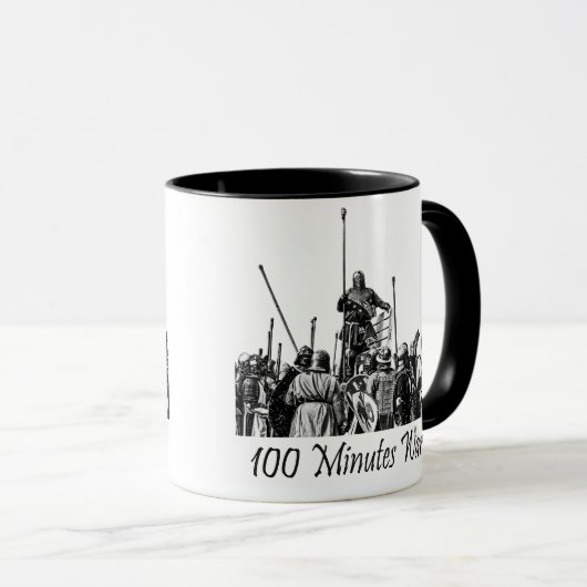 Sir Dougs Tasse, 100 Minuten Krieg Tasse (VorderseiteRechts)