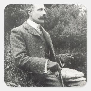 Sir Edward Elgar Quadratischer Aufkleber