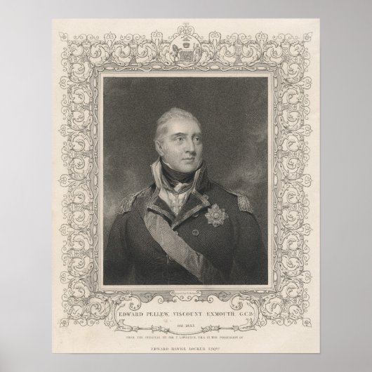 Sir Edward Pellew, c.1810 Poster (Vorne)