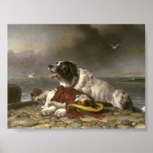 Sir Edwin Henry Landseer GERETTET Poster