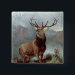 Sir Edwin Landseer | Monarch of the Glen, 1851 Button<br><div class="desc">Monarch of the Glen,  1851 | von Sir Edwin Landseer | Art Location: United Distillers and Vintners | English Artist | Image Collection number: BAL3435</div>