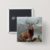 Sir Edwin Landseer | Monarch of the Glen, 1851 Button (Vorne & Hinten)