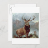 Sir Edwin Landseer | Monarch of the Glen, 1851 Postkarte (Vorne/Hinten)