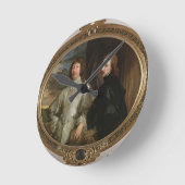 Sir Endymion Porter (1587-1649) and the Artist, c. Runde Wanduhr (Winkel)