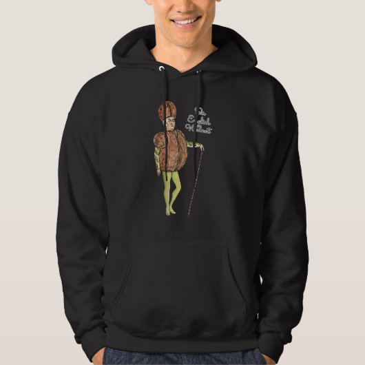 Sir English Walnut Whimsical Cute Plant People Hoodie (Vorderseite)