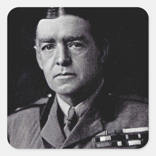 Sir Ernest Shackleton Quadratischer Aufkleber (Vorderseite)