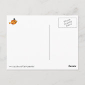 Sir Fishy Mustached Fish Postkarte (Rückseite)