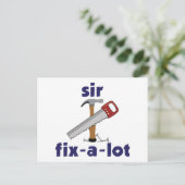 Sir Fix-A-Lot Postkarte (Stehend Vorderseite)