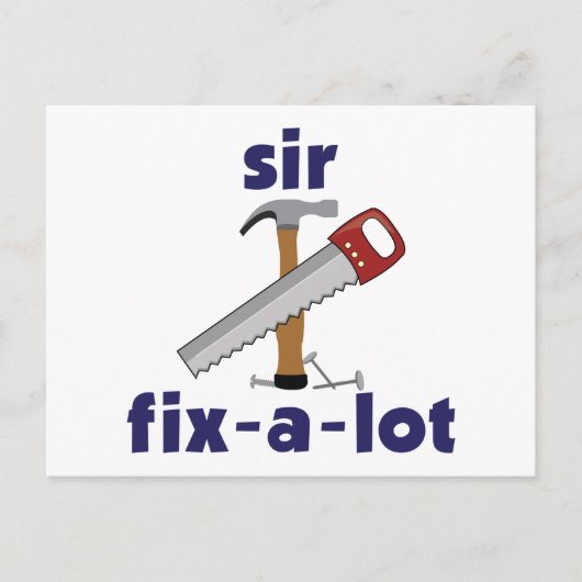 Sir Fix-A-Lot Postkarte (Vorderseite)