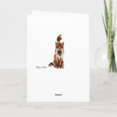 Sir Fox Alot & Owl Geburtstagkarte Karte (Rückseite)