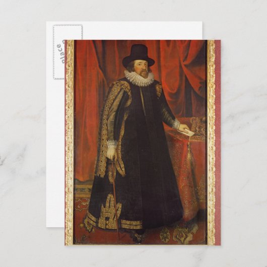 Sir Francis Bacon Viscount von St. Albans Postkarte (Vorne/Hinten)