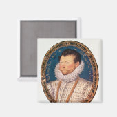 Sir Francis Drake, 1581 Magnet (Vorderseite/Rückseite)
