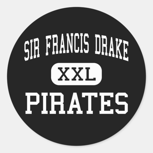 Sir Francis Drake - Pirates - Hoch - San Anselmo Runder Aufkleber (Vorderseite)