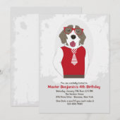 Sir Frederick Dog Invitation Einladung (Vorne/Hinten)