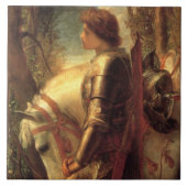 Sir Galahad (Arthurischer Ritter des Runden Tische Fliese (Vorderseite)