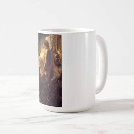 Sir Galahad (Arthurischer Ritter des Runden Tische Kaffeetasse (VorderseiteRechts)