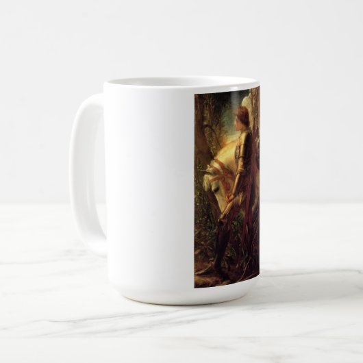 Sir Galahad (Arthurischer Ritter des Runden Tische Kaffeetasse (Vorderseite Links)