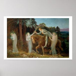 Sir Galahad, c.1894 (Öl auf Leinwand) Poster