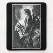 Sir Galahad - G.F. Watts graviert von H.W. Peckwel Mousepad (Vorne)
