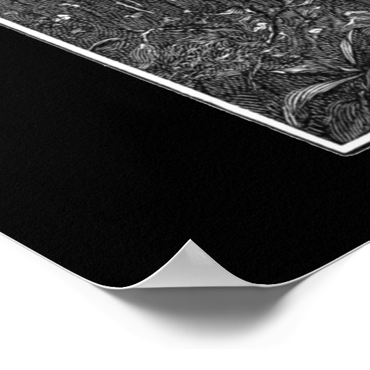 Sir Galahad - G.F. Watts graviert von H.W. Peckwel Poster (Ecke)