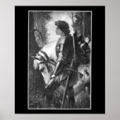 Sir Galahad - G.F. Watts graviert von H.W. Peckwel Poster (Vorne)