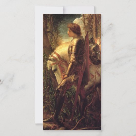 Sir Galahad (von George Frederick Watts) Karte (Vorderseite)