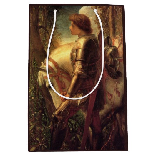 Sir Galahad (von George Frederick Watts) Mittlere Geschenktüte (Vorderseite)