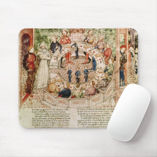 Sir Galahad wird zum runden Tabelle begrüßt Mousepad (Mit Mouse)