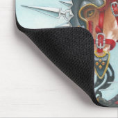 Sir Gawains Kriegsross Gringolet Mousepad (Ecke)