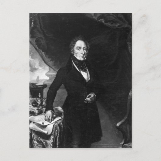 Sir George Staunton, 1839 Postkarte (Vorderseite)