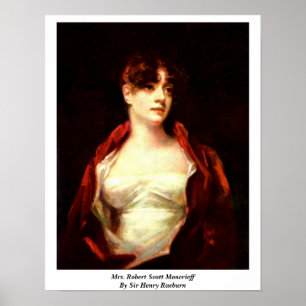 Sir Henry Raeburn Frau-Robert Scott Moncrieff By Poster