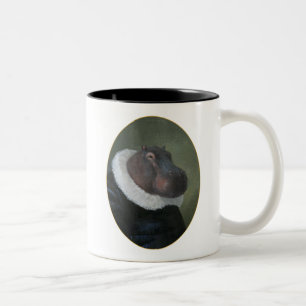 Sir Hippo Portrait Mug Zweifarbige Tasse