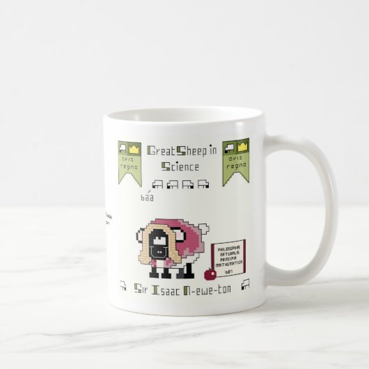 Sir Isaac N-Mutterschaf-Tonne Kaffee-Tasse Kaffeetasse (Rechts)