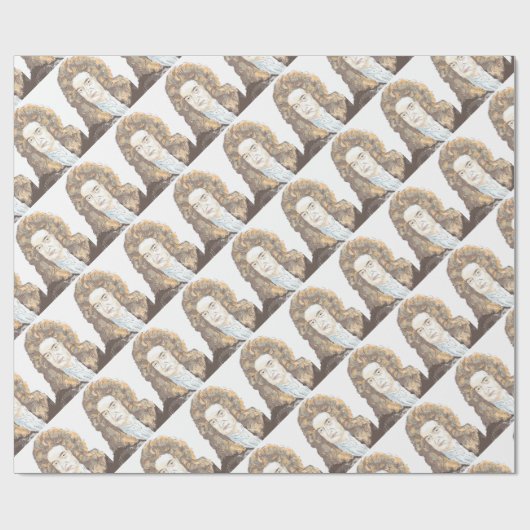 Sir Isaac Newton Geschenkpapier (Flach)