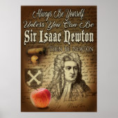 Sir Isaac Newton Poster (Vorne)