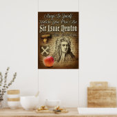Sir Isaac Newton Poster (Küche)