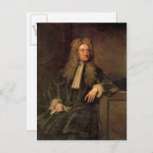 Sir Isaac Newton Postkarte (Vorne/Hinten)