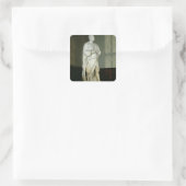 Sir Isaac Newton Quadratischer Aufkleber (Tasche)