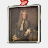 Sir Isaac Newton Silbernes Ornament (Links)