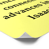 sir isaac Newton Zitat Poster (Ecke)